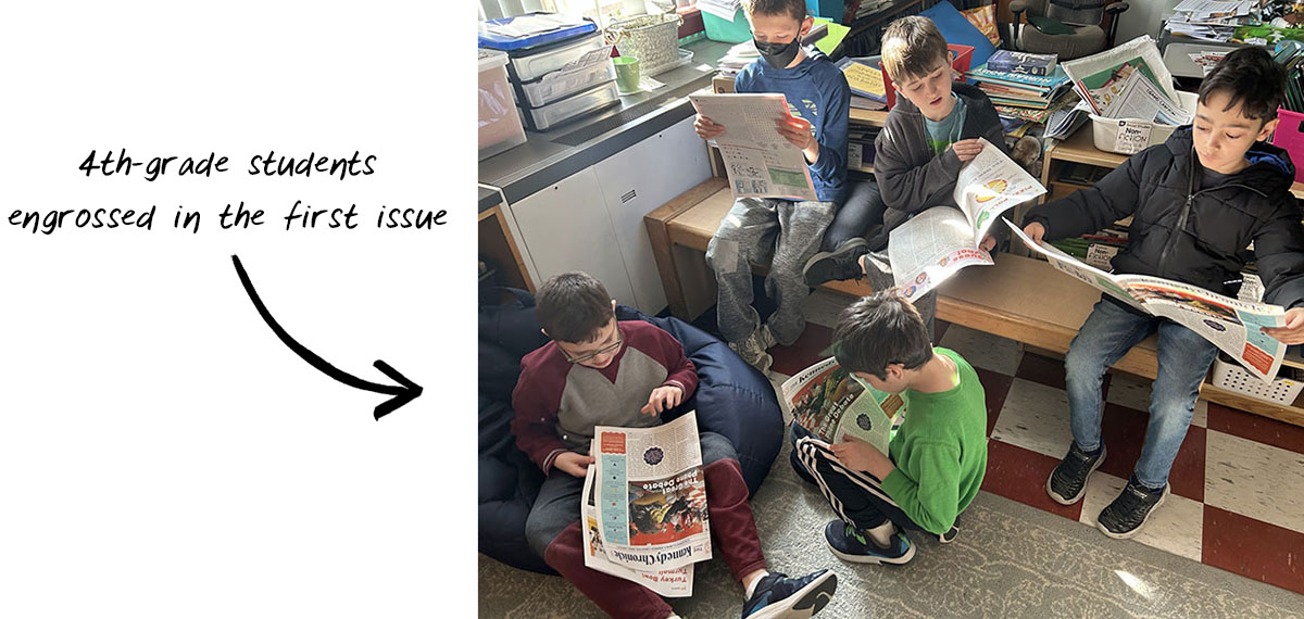 The making of a school newspaper. Printed by Newspaper Club.