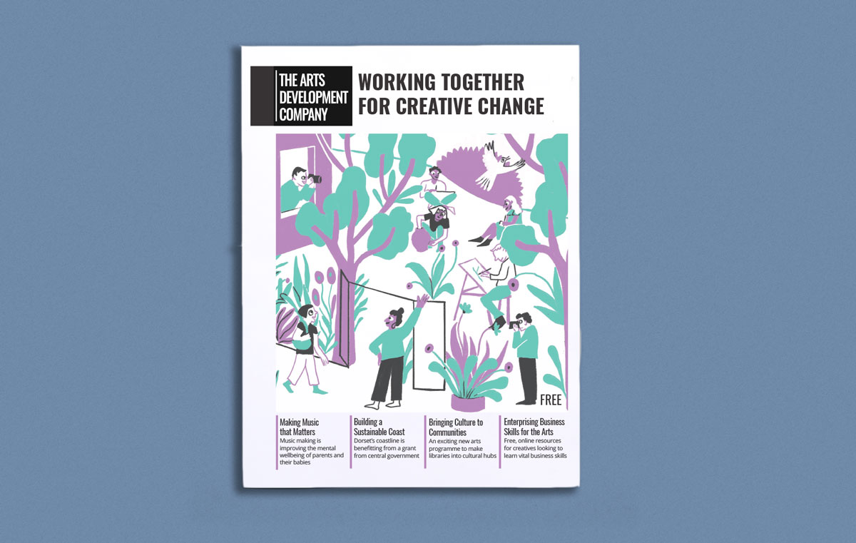 The Arts Development Company annual report printed by Newspaper Club