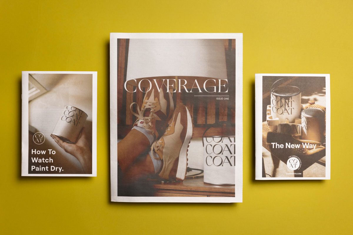 Coat Paints zine printed by Newspaper Club.