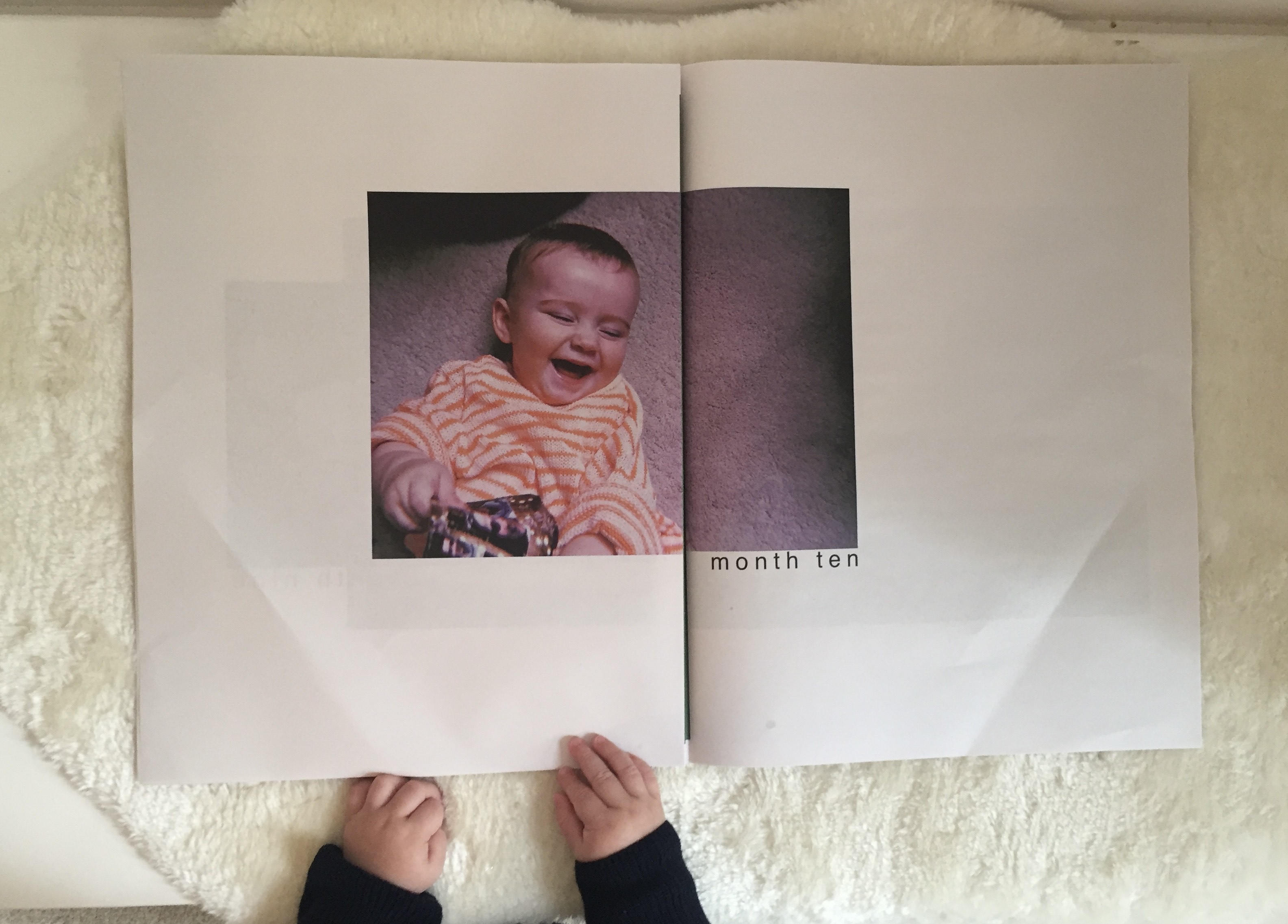 Baby first birthday custom newspaper. Printed by Newspaper Club.