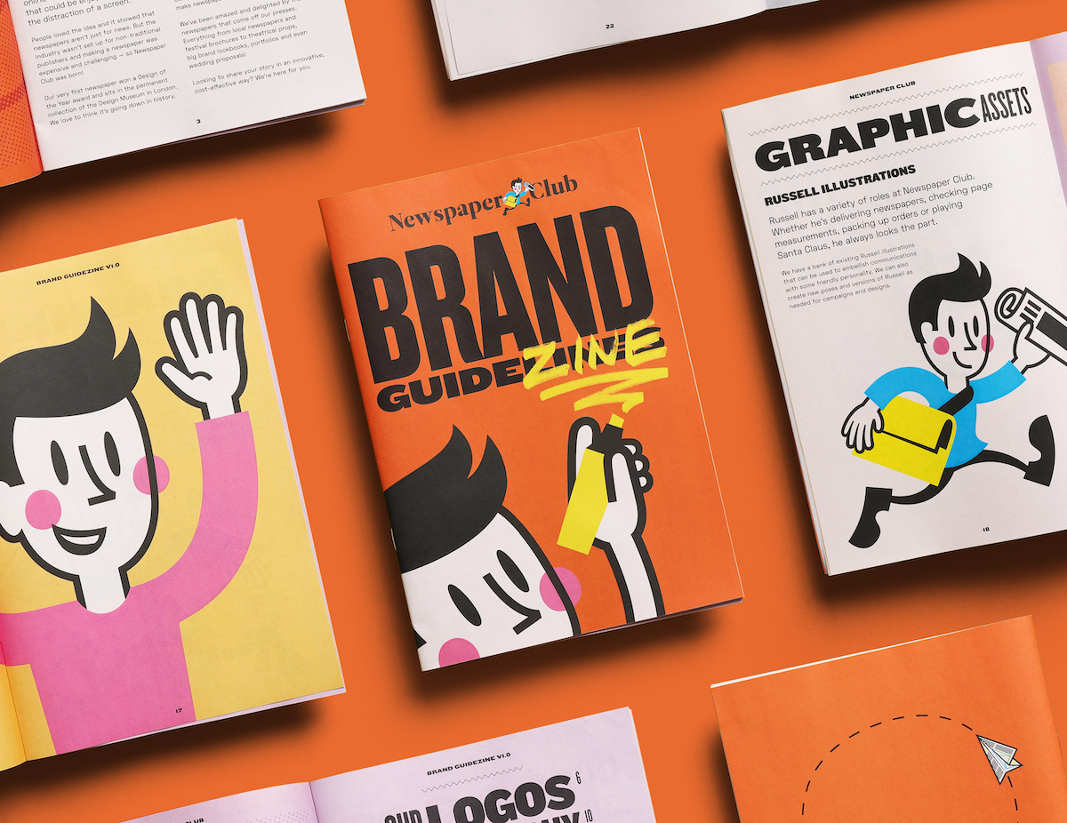 Newspaper Club brand guidelines zine cover