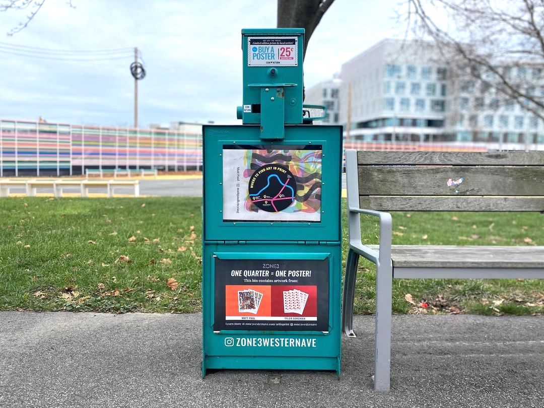 Art in Print newspaper poster project in Boston. Developed by Isenberg Projects.