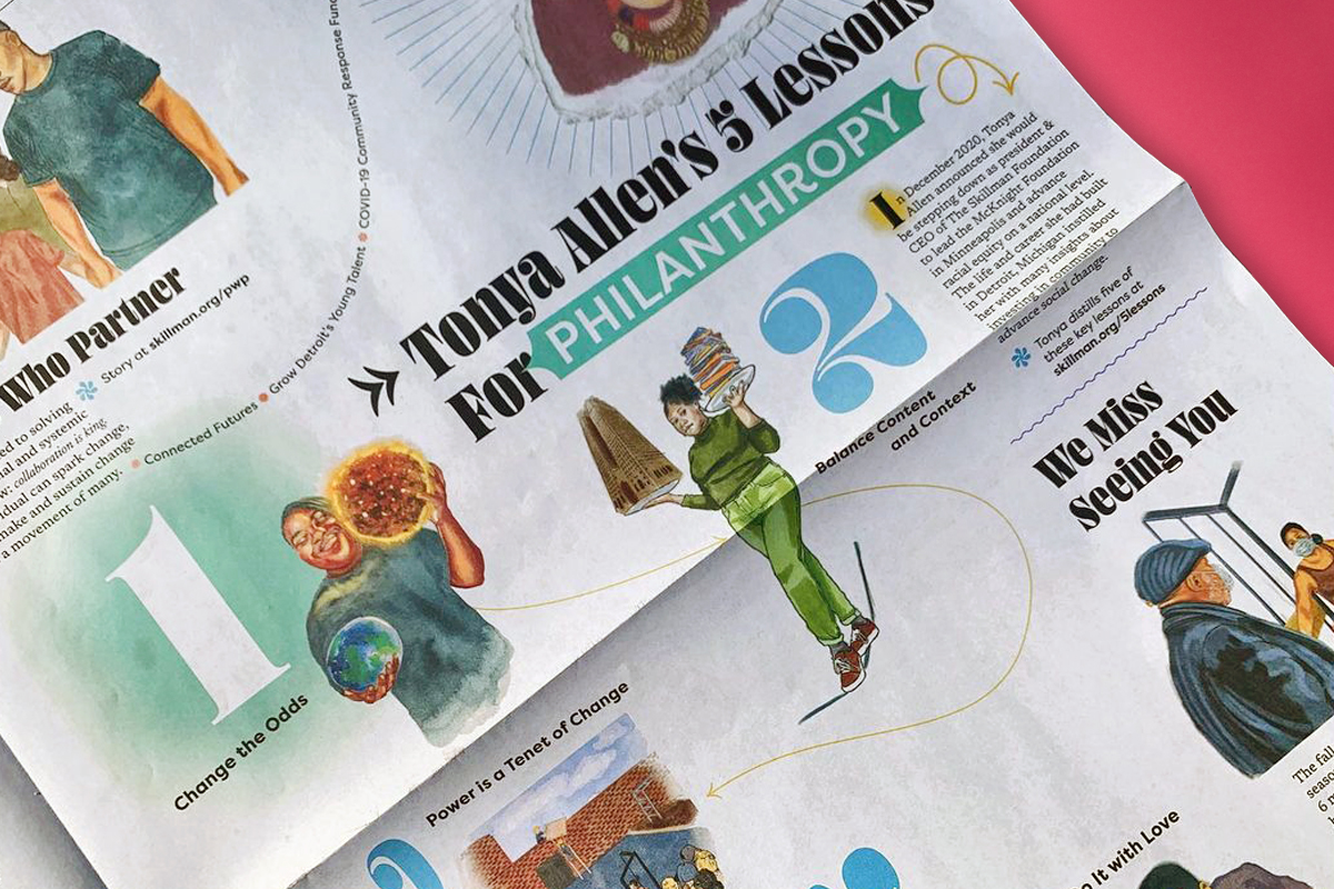 Detroit non-profit The Skillman Foundation annual report newspaper