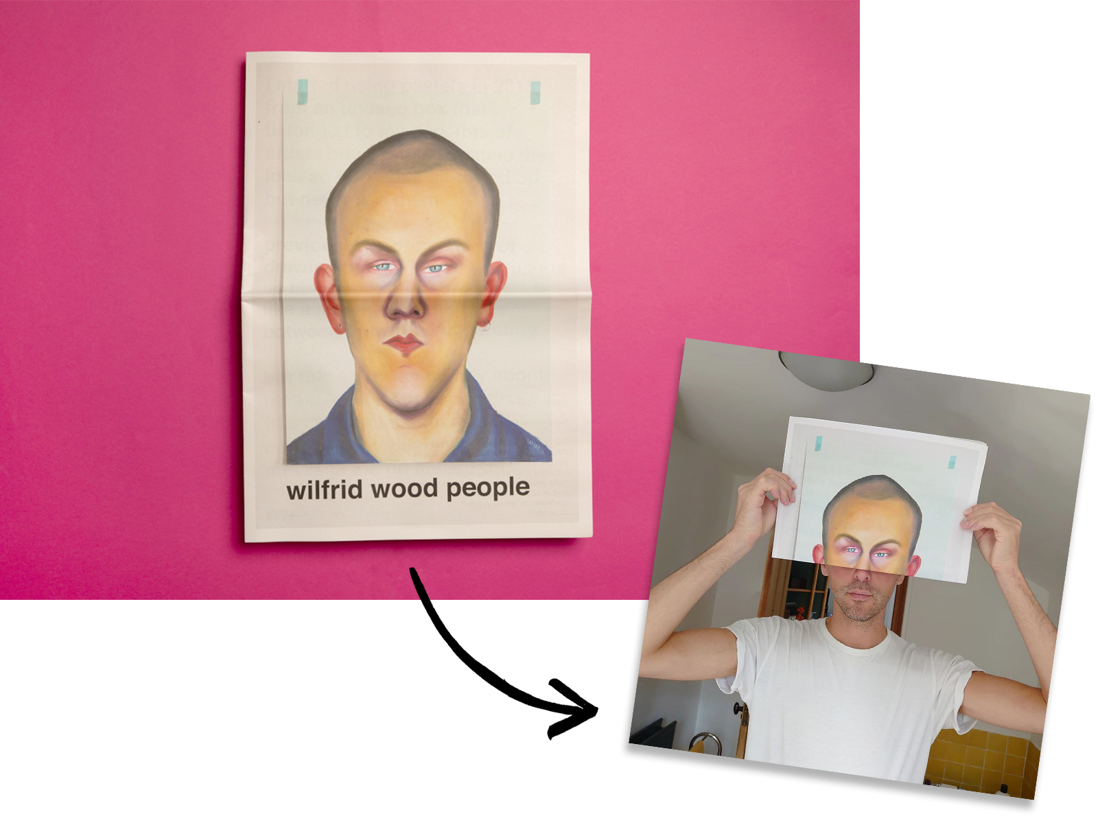 10 Newspapers We Loved in 2021: Wilfrid Wood People exhibition newspaper. Printed by Newspaper Club.