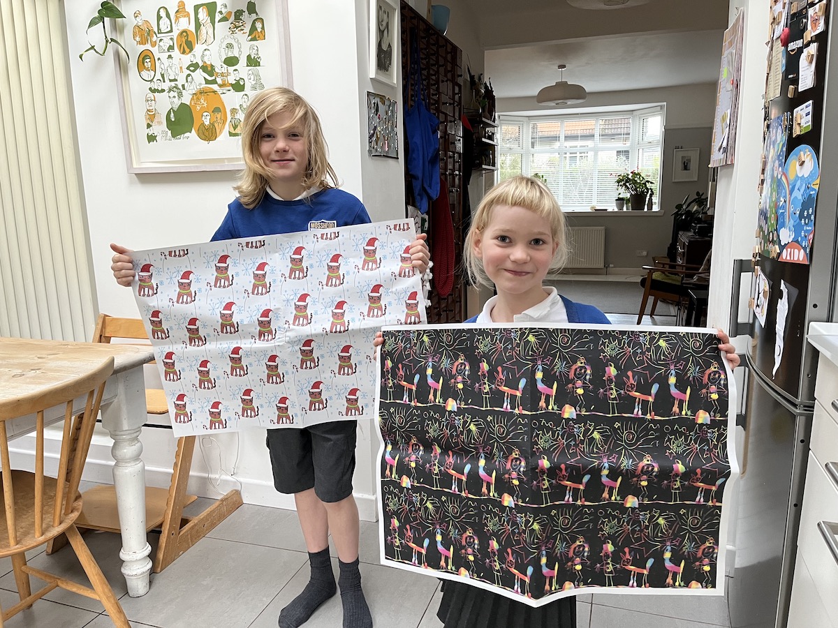 A step-by-step guide to making your own wrapping paper