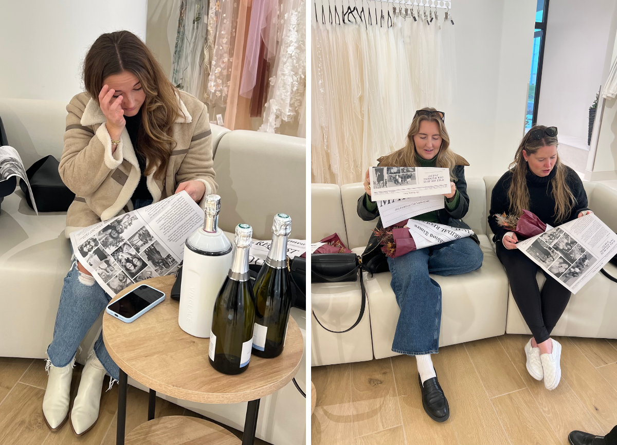 Bridesmaid proposal newspapers by Newspaper Club