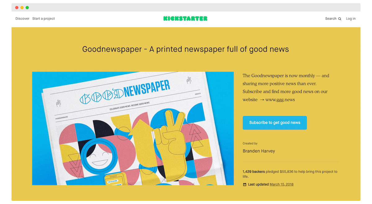 How to start a newspaper: A beginner’s guide from Branden Harvey of The Goodnewspaper