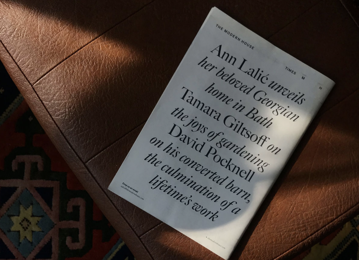 Magazine for estate agency The Modern House printed by Newspaper Club