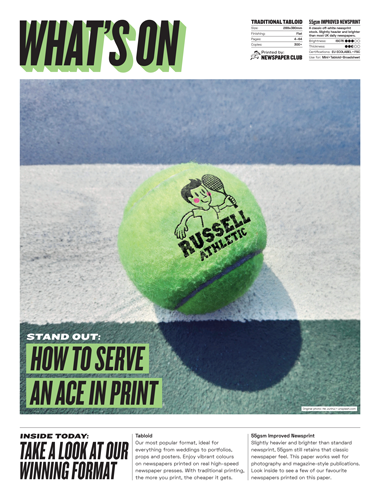 Front cover of 55gsm improved PDF sample